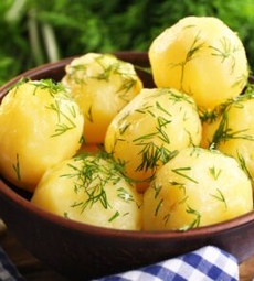 Картофель отварной (С зеленью и сливочным маслом) 300 гр